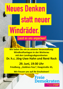 Plakat Veranstaltung Windkraft