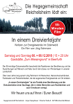 Premiere von “In einem Dreivierteljahr” in Beerfurth am 8. und 9. Dezember