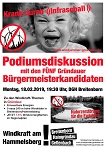 Podiumsdiskussion “Windkraft” mit den Bürgermeisterkandidaten am 18. Februar in Gründau