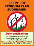 Demo zur Info-Veranstaltung des RP am 02. Mai in Schlüchtern