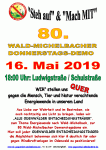80. Wald-Michelbacher Donnerstagsdemo am 16. Mai 2019