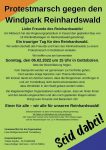 Protestmarsch gegen den Windpark Reinhardswald am 06. Februar 2022 in Gottsbüren