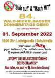 84. Wald-Michelbacher Donnerstags-Demo am 1. September