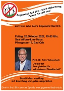 Gegenwind Bad Orb e. V. feiert 10-jähriges Bestehen am 28. Oktober – Gastredner ist Prof. Dr. Fritz Vahrenholt