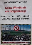 Info-Veranstaltung am 18. Dezember der Bi-Windwahn-Selters-Ts in Selters/Münster
