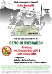 DEMO IN WIESBADEN und Präsenz in Frankfurt am Freitag 14. Dezember 2018