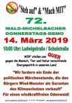 72. Wald-Michelbacher Donnerstagsdemo am 14. März 2019