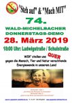 74. Wald-Michelbacher Donnerstagsdemo am 28. März 2019