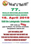77. Wald-Michelbacher Donnerstagsdemo am 18. April 2019