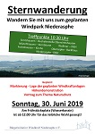 Sternwanderung zum geplanten Wind”park” Niederasphe am Sonntag, 30. Juni 2019