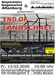 FÄLLT AUS!!! Kino-Dokumentarfilm „End of Landschaft“ am 13. März in 34582 Borken FÄLLT AUS!